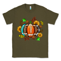 Army Green fall football sunflower and fall Classic Tee - AdoDesignShop