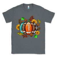 Charcoal Heather fall football sunflower and fall Classic Tee - AdoDesignShop