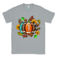Heather Grey fall football sunflower and fall Classic Tee - AdoDesignShop