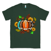 Sports Green fall football sunflower and fall Classic Tee - AdoDesignShop