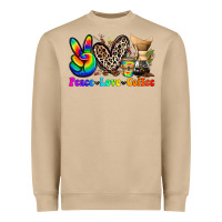 Peace Love  Coffee Heavyweight Sweatshirt | Teevron