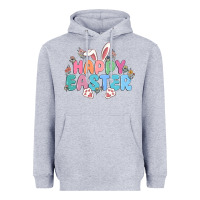 Heather Grey happy easter Heavyweight Hoodie - MaliasSmallBusiness