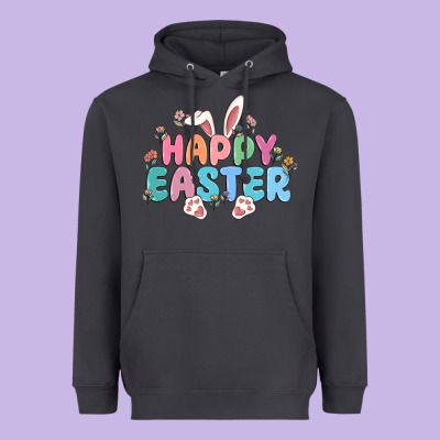 Happy Easter Heavyweight Hoodie Designed By Maliassmallbusiness