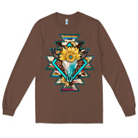 Chestnut cowhide leopard bull skull aztec Long Sleeve Tee - JahusDesignShop