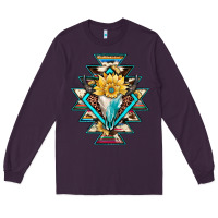 Plum cowhide leopard bull skull aztec Long Sleeve Tee - JahusDesignShop