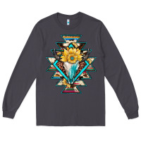 Smoke cowhide leopard bull skull aztec Long Sleeve Tee - JahusDesignShop