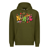 Army Green mexican spanish nurse Premium Hoodie - LillyAllenDesigns