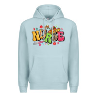 Blue Mist mexican spanish nurse Premium Hoodie - LillyAllenDesigns