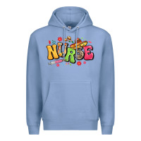 Colony Blue mexican spanish nurse Premium Hoodie - LillyAllenDesigns