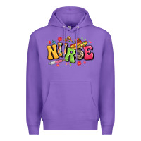 Purple mexican spanish nurse Premium Hoodie - LillyAllenDesigns