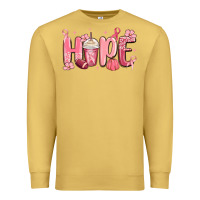 Antique Gold breast cancer awareness hope Premium Sweatshirt - MaliasSmallBusiness
