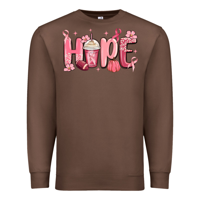 Breast Cancer Awareness Hope Premium Sweatshirt by MaliasSmallBusiness | Teevron