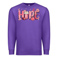 Purple breast cancer awareness hope Premium Sweatshirt - MaliasSmallBusiness