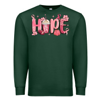 Sports Green breast cancer awareness hope Premium Sweatshirt - MaliasSmallBusiness