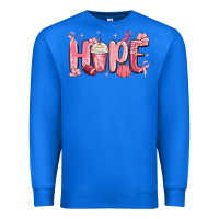 True Royal breast cancer awareness hope Premium Sweatshirt - MaliasSmallBusiness