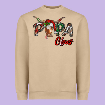 Papa Claus Heavyweight Sweatshirt Designed By Ranaportraitstore