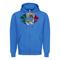 True Royal mexico lips Zipper Hoodie - AdoDesignShop