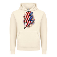 Vintage Artic leopard american flag lightning bolt Vintage Hoodie - Zillion Design Studio