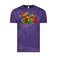 Cloud Purple totally ausome autism Vintage Tee - Zillion Design Studio