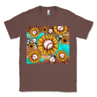 Chestnut baseball leopard turquoise sunflower Classic Tee - JahusDesignShop