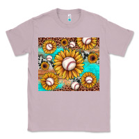 Lilac baseball leopard turquoise sunflower Classic Tee - JahusDesignShop