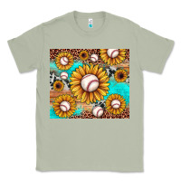 Matcha baseball leopard turquoise sunflower Classic Tee - JahusDesignShop