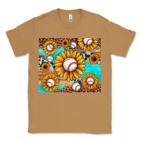 Toasted Coconut baseball leopard turquoise sunflower Classic Tee - JahusDesignShop