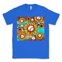 True Royal baseball leopard turquoise sunflower Classic Tee - JahusDesignShop