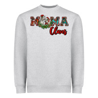 Heather Grey mama claus Heavyweight Sweatshirt - RanaPortraitStore