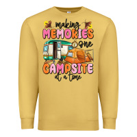 Antique Gold making memories one campsite at a time Premium Sweatshirt - MaliasSmallBusiness