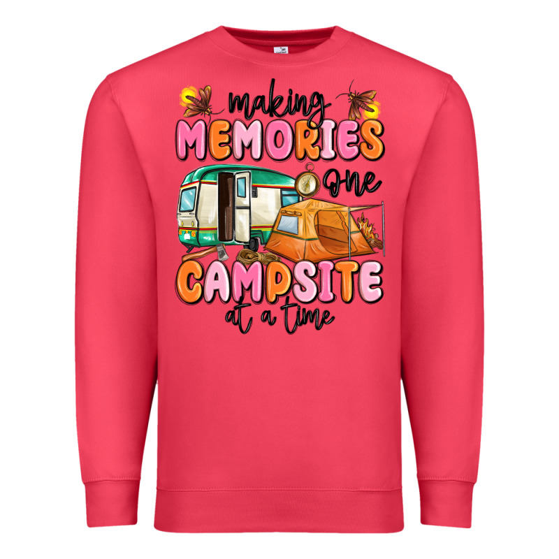 Making Memories One Campsite At A Time Premium Sweatshirt by MaliasSmallBusiness | Teevron