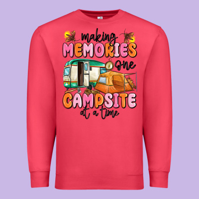 Making Memories One Campsite At A Time Premium Sweatshirt Designed By Maliassmallbusiness