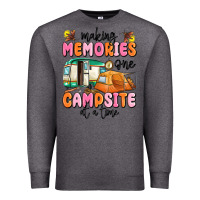 Charcoal Heather making memories one campsite at a time Premium Sweatshirt - MaliasSmallBusiness