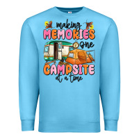 Ocean Blue making memories one campsite at a time Premium Sweatshirt - MaliasSmallBusiness