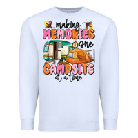 White making memories one campsite at a time Premium Sweatshirt - MaliasSmallBusiness