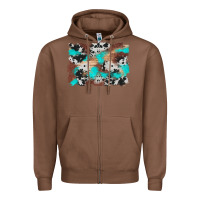 Chestnut western cowhide turquoise and wood background Zipper Hoodie - Artiststas