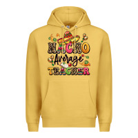 Antique Gold nacho average teacher Premium Hoodie - LillyAllenDesigns