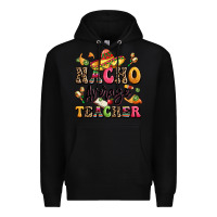 Black nacho average teacher Premium Hoodie - LillyAllenDesigns