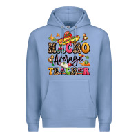 Colony Blue nacho average teacher Premium Hoodie - LillyAllenDesigns