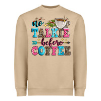 Mushroom no talkie before coffee Heavyweight Sweatshirt - Zillion Design Studio