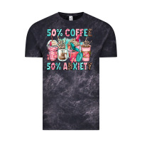 Cloud Black 50 coffee 50 anxiety coffee cups Vintage Tee - Zillion Design Studio