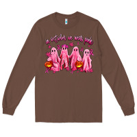 Chestnut in october we wear pink ghosts Long Sleeve Tee - AdoDesignShop