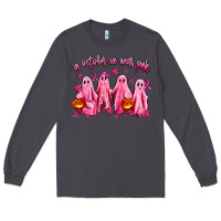 Smoke in october we wear pink ghosts Long Sleeve Tee - AdoDesignShop