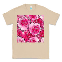 Mushroom valentines day all dress up roses seamless pattern Classic Tee - BundleAndBundleShop