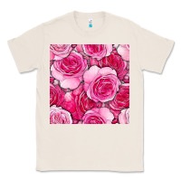 Natural valentines day all dress up roses seamless pattern Classic Tee - BundleAndBundleShop