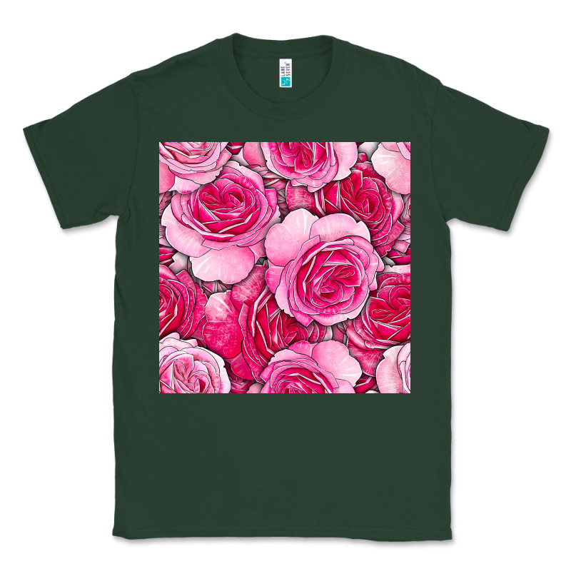 Valentines Day All Dress Up Roses Seamless Pattern Classic Tee by BundleAndBundleShop | Teevron