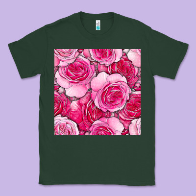 Valentines Day All Dress Up Roses Seamless Pattern Classic Tee Designed By Bundleandbundleshop