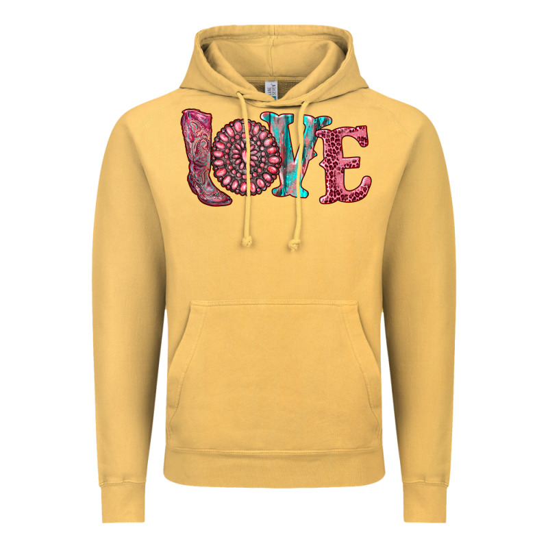 Valentine's Day Love With Boots And Gemstone Vintage Hoodie by RanaPortraitStore | Teevron