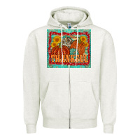 Oatmeal Heather pumpkin sunflower tumbler Zipper Hoodie - AdoDesignShop