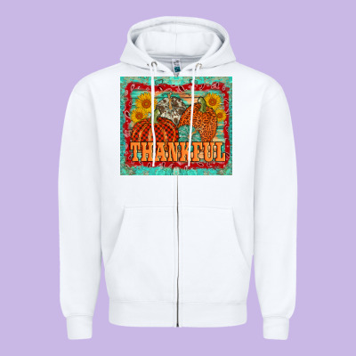 Pumpkin Sunflower Tumbler Zipper Hoodie Designed By Adodesignshop